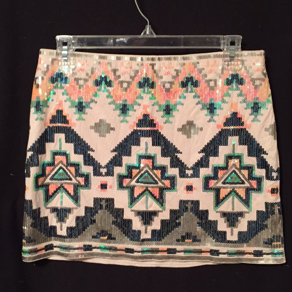 Express Sequined Mini skirt